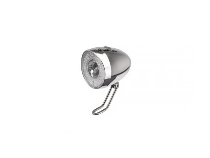 Ovetlenie RETRO predné ,1led bateriove strieb