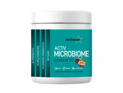 Activ Microbiom - 300 g - revoluční doplněk stravy, který je navržen tak, aby podpořil zdraví vašeho trávicího systému a zvýšil vaši celkovou pohodu.