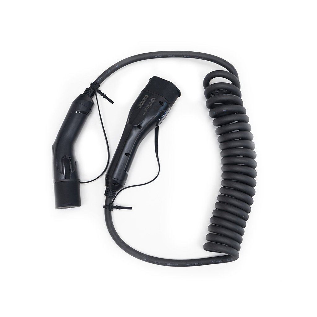 Nabíjací kábel špirálový - Type 2 3×16AEL T2T2 3F16A 5M TC 01