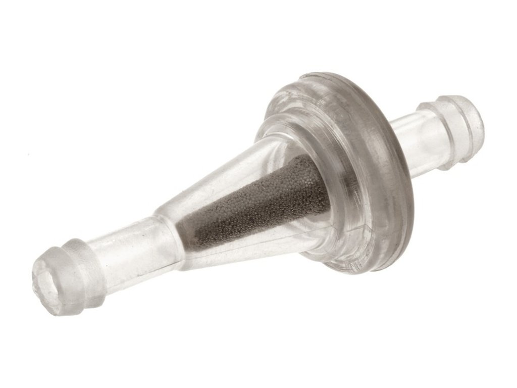 palivový filter s kovovou vložkou Q-TECH pre hadicu s vnútorným priemerom 5-6 mm
