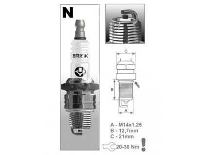 zapaľovacia sviečka N14C Super series, BRISK - Česká republika