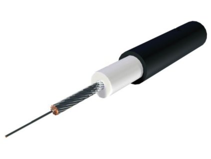 zapaľovací kábel 7 mm silikónový s medeným vodičom, TESLA (čierny) - CENA JE UVEDENÁ ZA 1 M