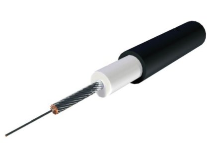 zapaľovací kábel 7 mm silikónový s medeným vodičom TESLA čierny - CENA JE UVEDENÁ ZA 1 M