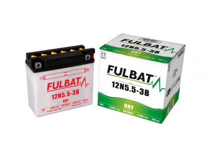 batéria 12V, 12N5.5-3B, 5,8Ah, 44A, konvenčná 135x60x130, FULBAT (vrátane elektrolytu)