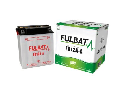 batéria 12V, YB12A-A, 12Ah, 155A, konvenčná 134x80x160, FULBAT (vrátane elektrolytu)