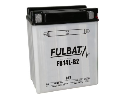batéria 12V YB14L-B2 14Ah 175A konvenčná 134x89x166 FULBAT vrátane balenia elektrolytu