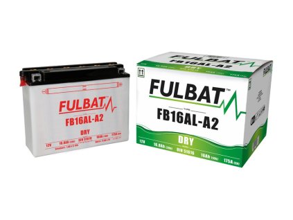 batéria 12V, YB16AL-A2, 16,8Ah, 175A, konvenčná 207x71,5x164 FULBAT (vrátane elektrolytu)
