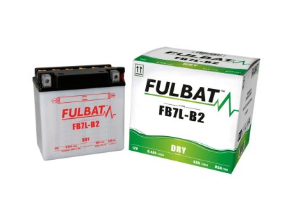batéria 12V, YB7L-B2, 8Ah, 85A, konvenčná 135x75x133 FULBAT (vrátane elektrolytu)