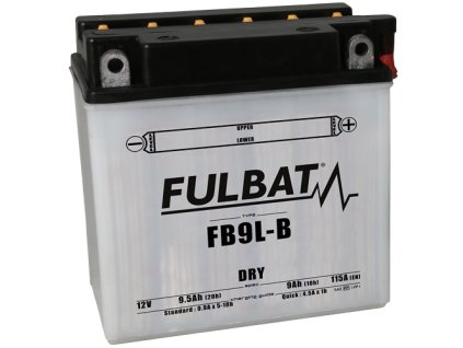 batéria 12V YB9L-B 9Ah 130A konvenčná 135x75x139 FULBAT vrátane balenia elektrolytu