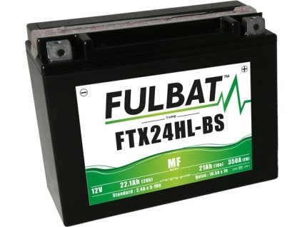 batéria 12V YTX24HL-BS 21Ah 350A bezúdržbová MF AGM 205x87x162 FULBAT vrátane balenia elektrolytu