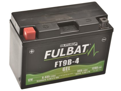 batéria 12V, YT9B-4 GEL, 8Ah, 120A, bezúdržbová technológia GEL 150x68x105, FULBAT (aktivovaná z výroby)