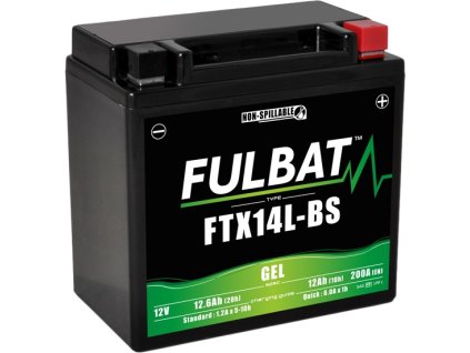 batéria 12V YTX14L-BS GEL 12V 12Ah 200A bezúdržbová GEL technológia 150x87x145 FULBAT aktivovaná vo výrobe