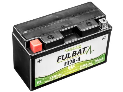 batéria 12V, FT7B-4 GEL, 12V, 6,5Ah, 110A, bezúdržbová technológia GEL 150x65x93 FULBAT (aktivovaná z výroby)