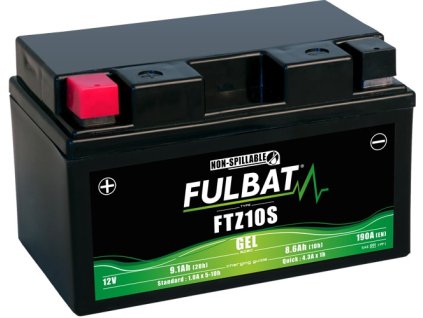batéria 12V YTZ10S GEL 12V 86Ah 190A bezúdržbová GEL technológia 150x88x93 FULBAT aktivovaná vo výrobe