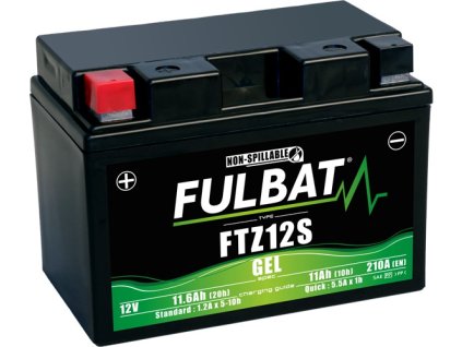 batéria 12V YTZ12S GEL 12V 11Ah 210A bezúdržbová GEL technológia 150x88x110 FULBAT aktivovaná vo výrobe