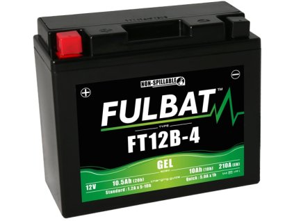 batéria 12V YT12B-4 GEL 12V 10Ah 210A bezúdržbová GEL technológia 150x69x130 FULBAT aktivovaná vo výrobe