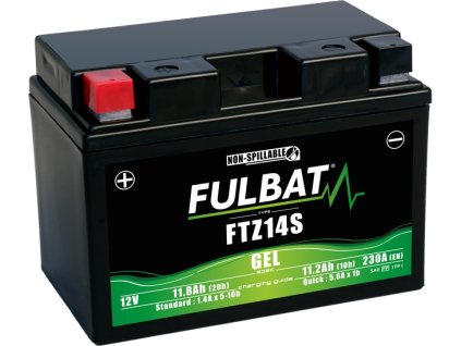 batéria 12V YTZ14S GEL 12V 112Ah 230A bezúdržbová GEL technológia 150x88x110 FULBAT aktivovaná vo výrobe