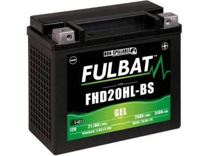 batéria 12V YTX20HL-BS GEL HarleyD 20Ah 310A bezúdržbová GEL technológia 175x87x155 FULBAT aktivovaná z výroby