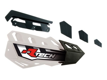 fLX / FLX ALU / FLX ATV RTECH plastový kryt páky bielo-čierny pár
