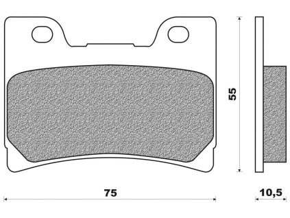 brzdové doštičky (zmes ROAD TOURING ORGANIC) NEWFREN (2 ks v balení)