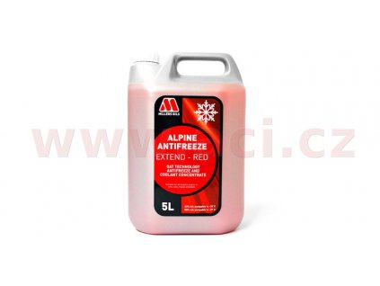 MILLERS OILS Alpine Antifreeze Extend - červená - nemrznúca zmes s predĺženou životnosťou a antikoróznymi vlastnosťami 5 l