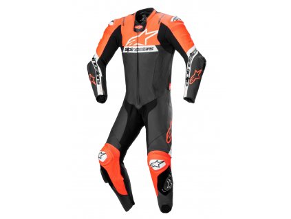 jednodílná kombinéza MISSILE 2 WARD  ALPINESTARS černá/červená fluo/bílá 2025 (Veľkosť 46)