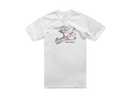 triko MX HELMET CSF  ALPINESTARS bílá (Veľkosť L)