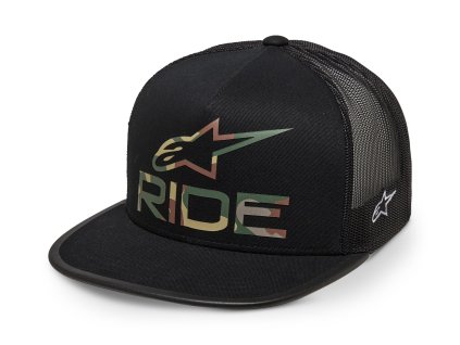 šiltovka RIDE 40 CAMO TRUCKER ALPINESTARS čierna