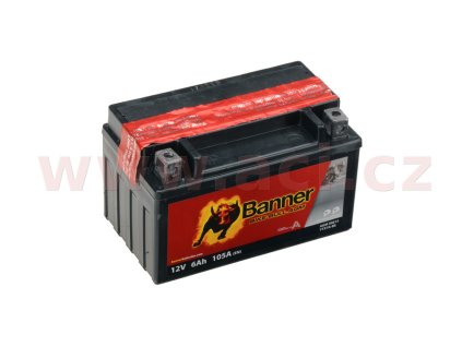 batéria 12V YTX7A-BS 6Ah 105A BANNER Bike Bull AGM 150x87x95