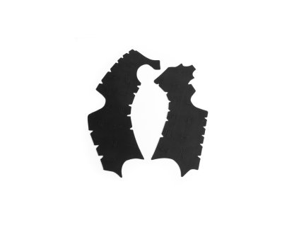 sada gumových chráničov rámu Kawasaki VIBRAM čierna