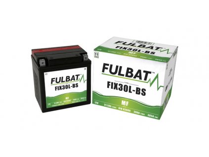 batéria 12V YIX30L-BS 30Ah 400A bezúdržbová MF AGM 165x125x175 FULBAT vrátane balenia elektrolytu