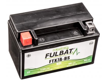 batéria 12V YTX7A-BS GEL 12V 6Ah 90A bezúdržbová GEL technológia 150x87x93 FULBAT aktivovaná vo výrobe