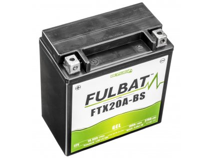 batéria 12V YTX20A-BS GEL 12V 18Ah 270A bezúdržbová GEL technológia 150x87x161 FULBAT aktivovaná vo výrobe