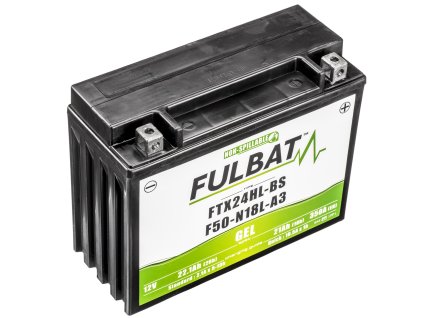batéria 12V YTX24HL-BS / F50-N18L-A3 GEL 21Ah 350A bezúdržbová technológia GEL 205x87x162 FULBAT aktivovaná z výroby