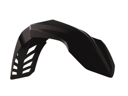 predný univerzálny blatník Motocross RTECH čierny s vetracími otvormi