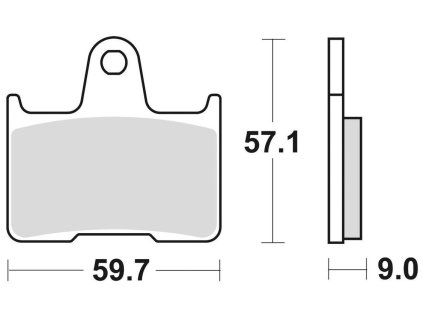 brzdové doštičky, BRAKING (CM56 sinter zmes) 2 ks v balení