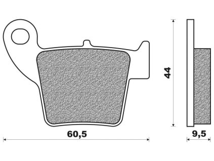 brzdové doštičky OFF ROAD DIRT RACE SINTERED NEWFREN 2 ks v balení