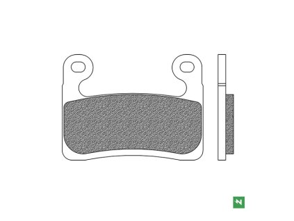 brzdové doštičky, NEWFREN (ROAD RACE SINTERED zmes) 2 ks v balení