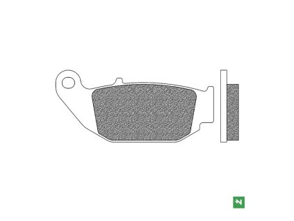 brzdové doštičky NEWFREN zmes ROAD TOURING ORGANIC 2 ks v balení