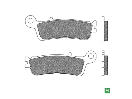 nEWFREN brzdové doštičky OFF ROAD DIRT RACE SINTERED 2 ks v balení