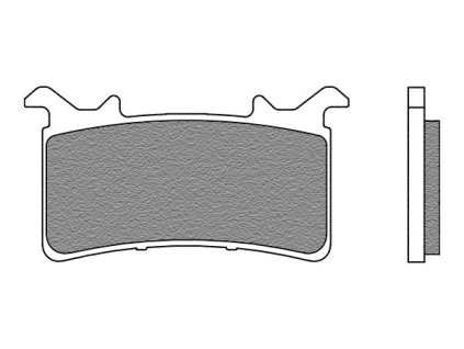 brzdové doštičky, NEWFREN (ROAD RACE SINTERED zmes) 2 ks v balení
