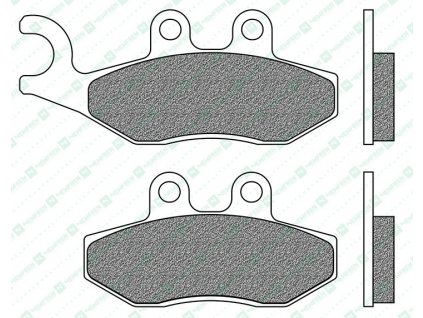 brzdové doštičky NEWFREN (SCOOTER ELITE SINTERED compound) 2 ks v balení