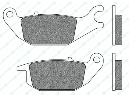 brzdové doštičky NEWFREN zmes ROAD TOURING ORGANIC 2 ks v balení