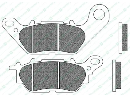 brzdové doštičky NEWFREN (zmes ROAD TOURING ORGANIC) 2 ks v balení