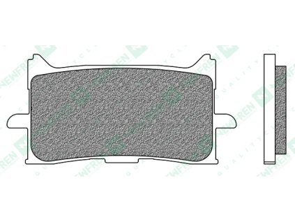 nEWFREN brzdové doštičky zmes ROAD TOURING SINTERED 2 ks v balení