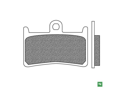 brzdové doštičky NEWFREN zmes ROAD TT PRO SINTERED 2 ks v balení