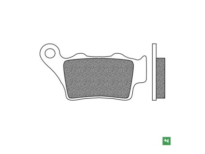 nEWFREN brzdové doštičky zmes ROAD TOURING SINTERED 2 ks v balení