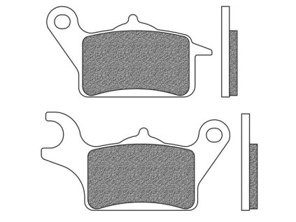 brzdové doštičky NEWFREN (zmes SCOOTER ELITE ORGANIC) 2 ks v balení