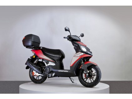 ADAMOTO DERBI RED skúter 125cc + kufor a prilba