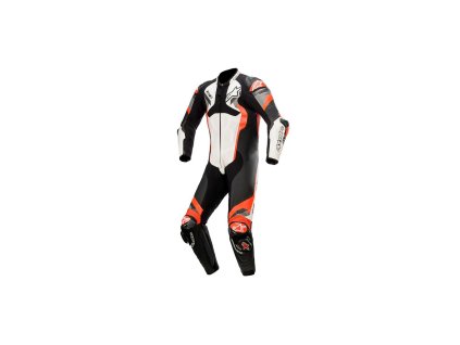 jednodielny ATEM 4 ALPINESTARS biela/čierna/fluo červená/sivá